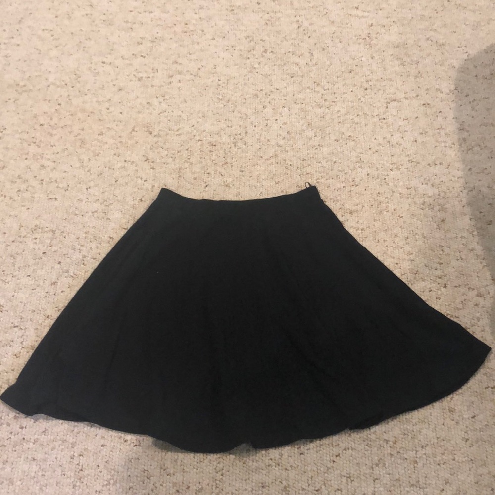 Topshop black skater skirt